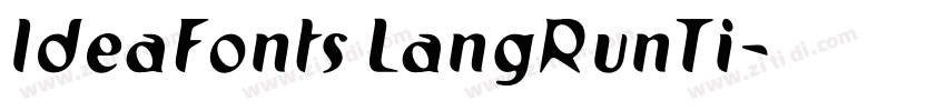 IdeaFonts LangRunTi字体转换